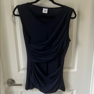 CAbi Navy Sleeveless Top